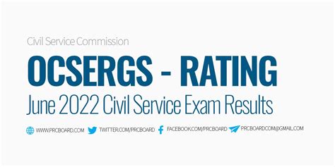 civil service result june 2022|OCSERGS .